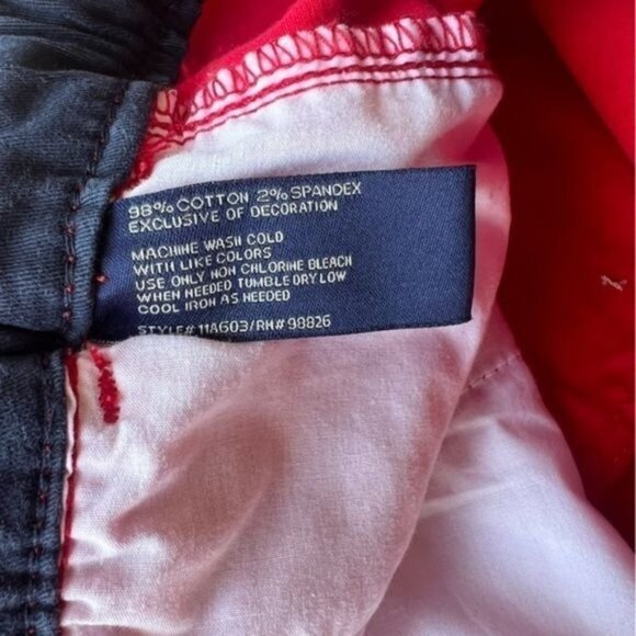 Mens US Polo Assn. Red Shorts Elastic Waist Drawstring 98% Cotton/2% Spandex 2XL - Picture 6 of 10